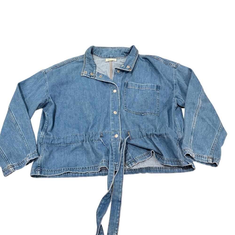Madewell Southlake Denim Military Jacket Size XL
